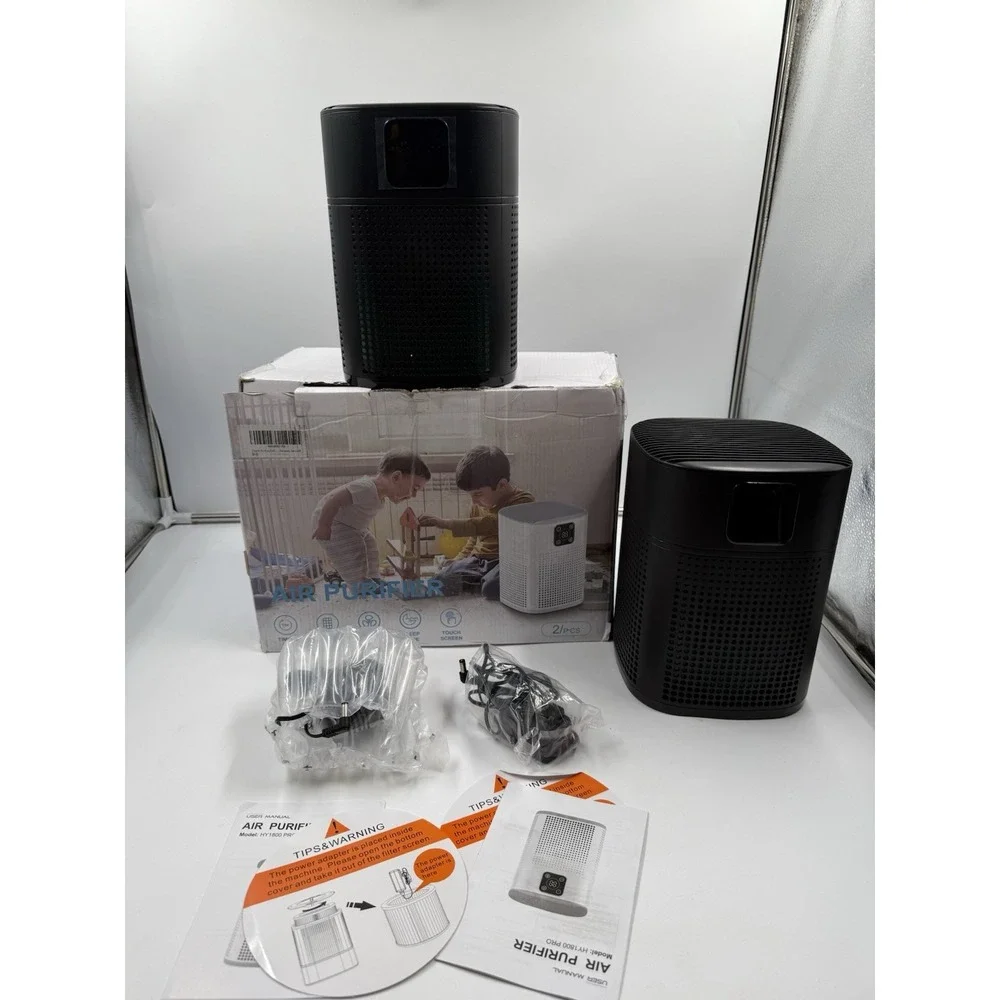 Honeyuan 2 Pack‎ Air Purifiers H3 Hepa Air Purifier With 360° Air Intake